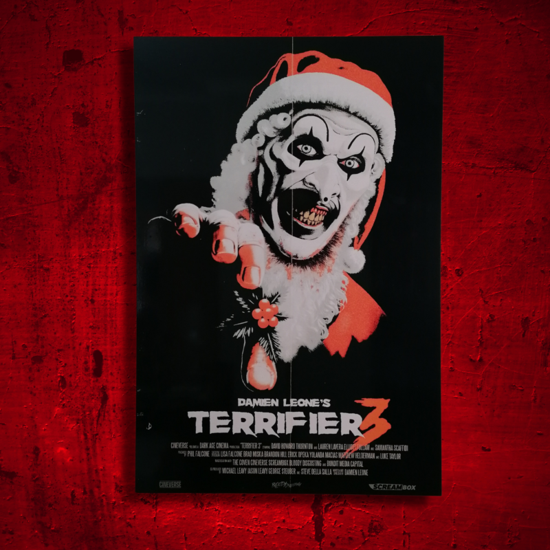 Terrifier 3 Poster - Horror - Mounted XXL - weird aunty mildred