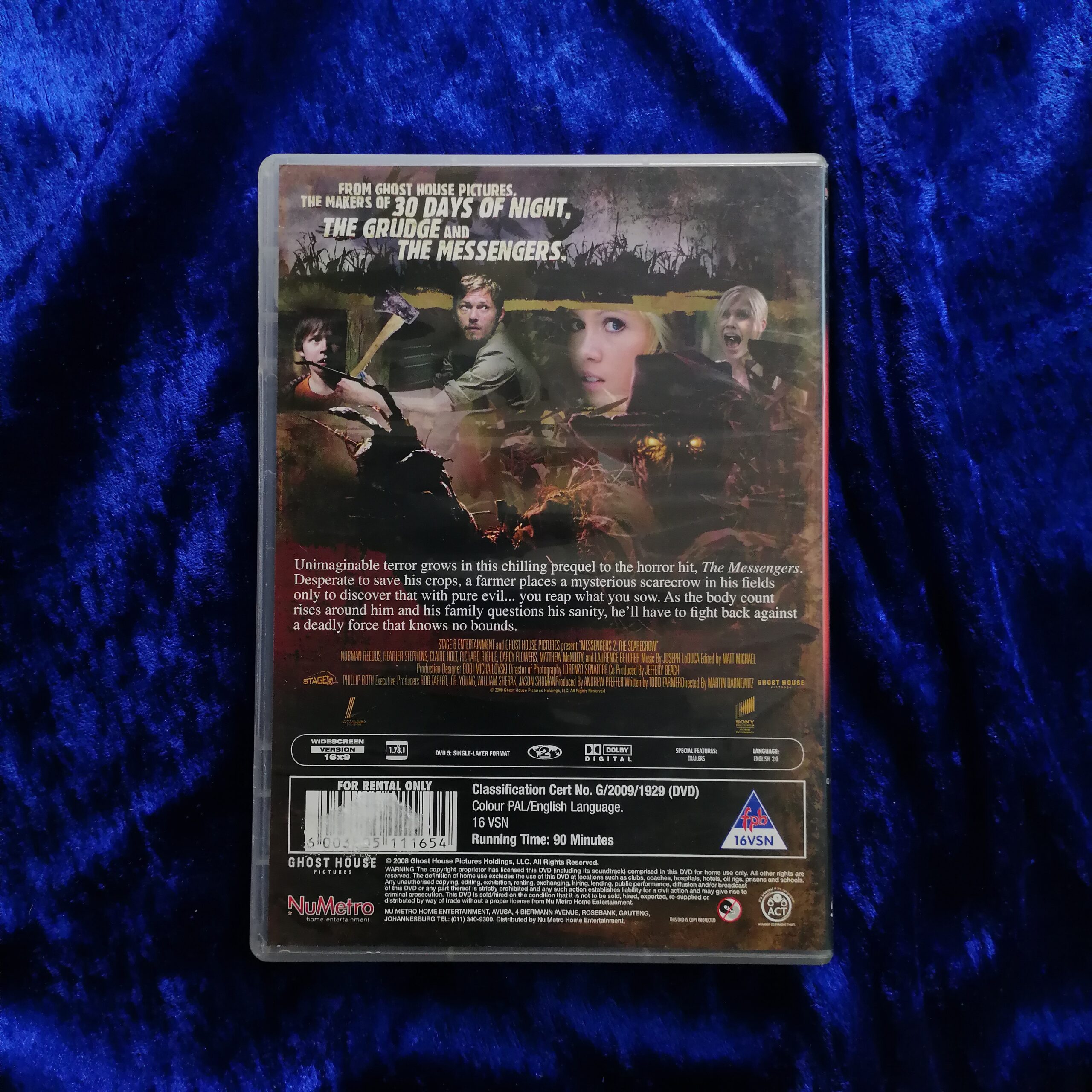 Messengers 2: The Scarecrow DVD 2007 Horror Movie - Image 2