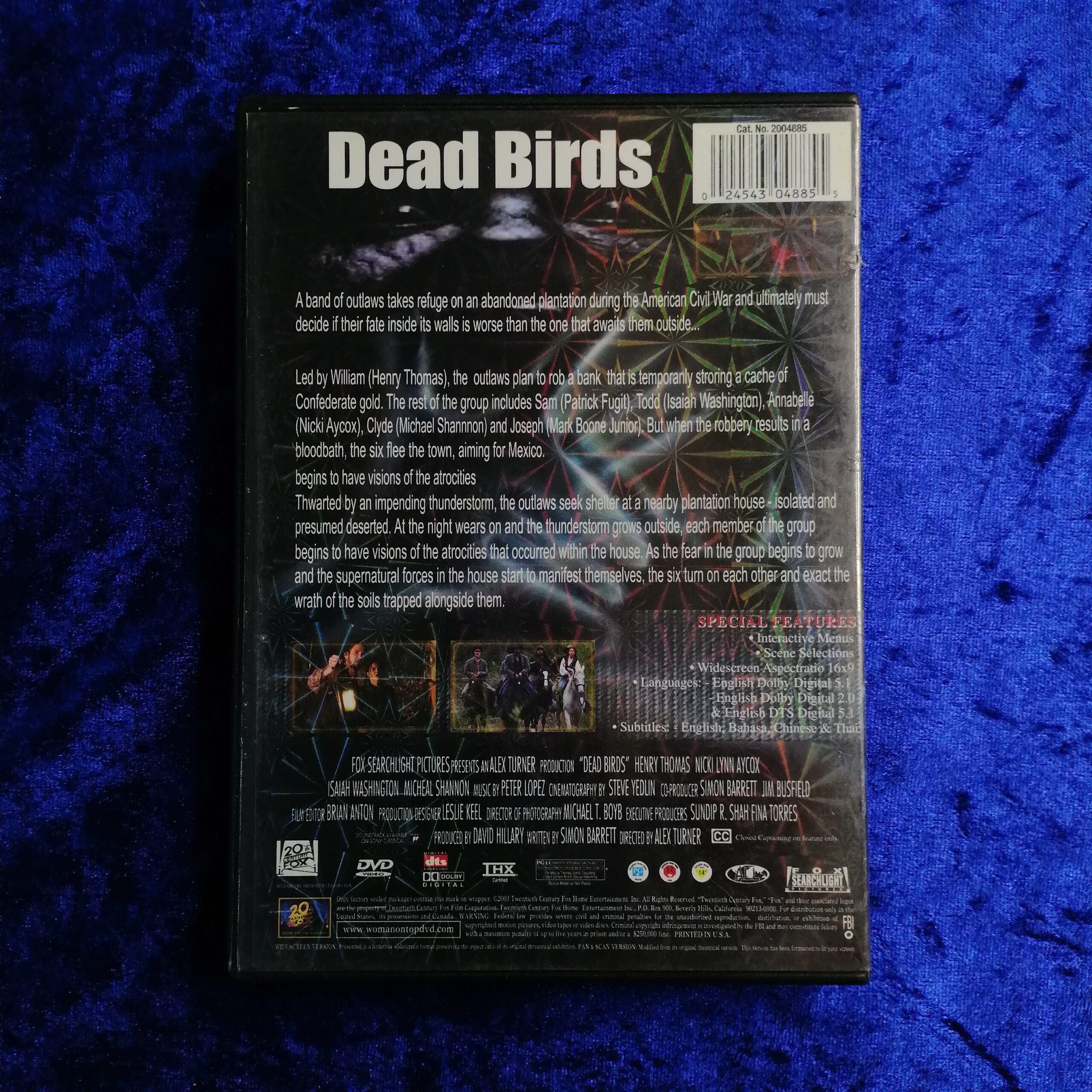 Dead Birds DVD 2004 Horror Movie - Image 2