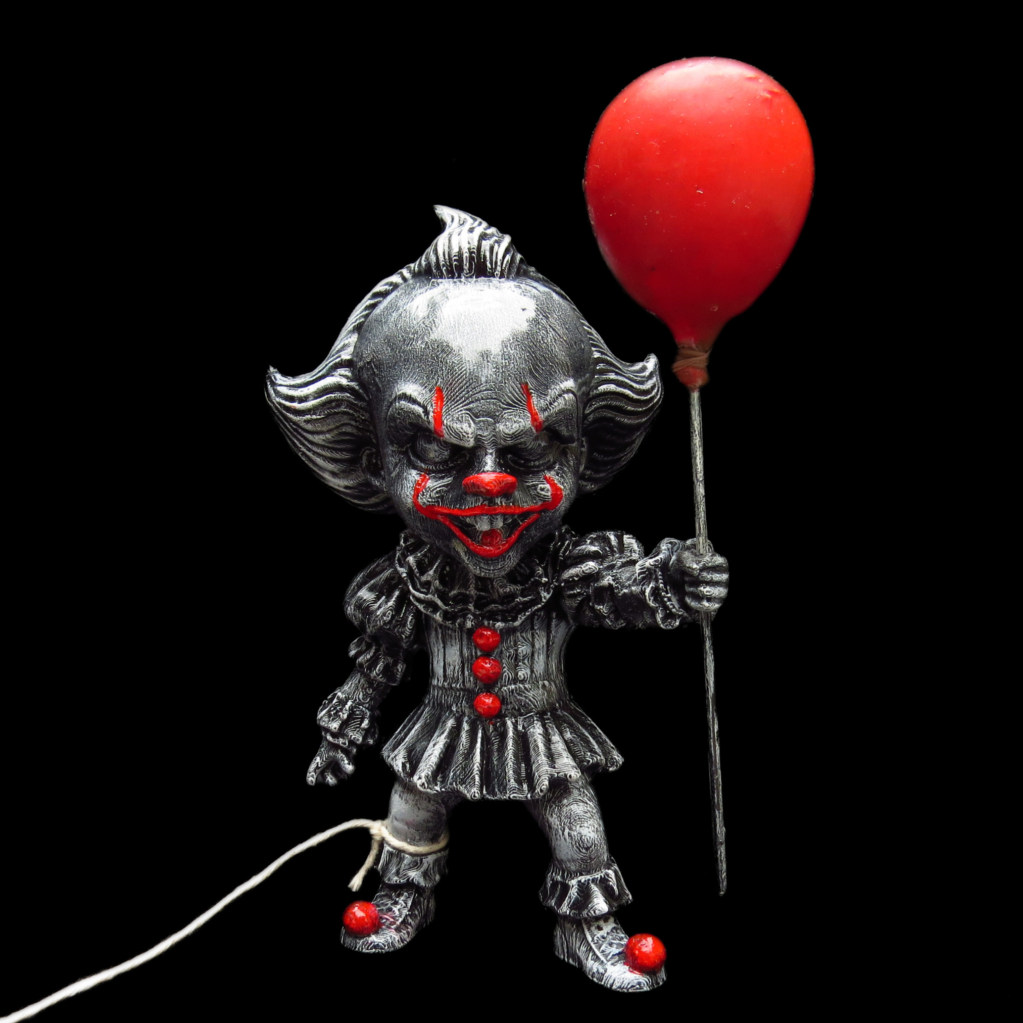 pennywise red trim 1 Pennywise with Red Trim - 19cm Custom Painted 3D Model